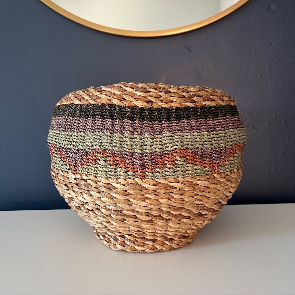 Handwoven Multicolor Basket